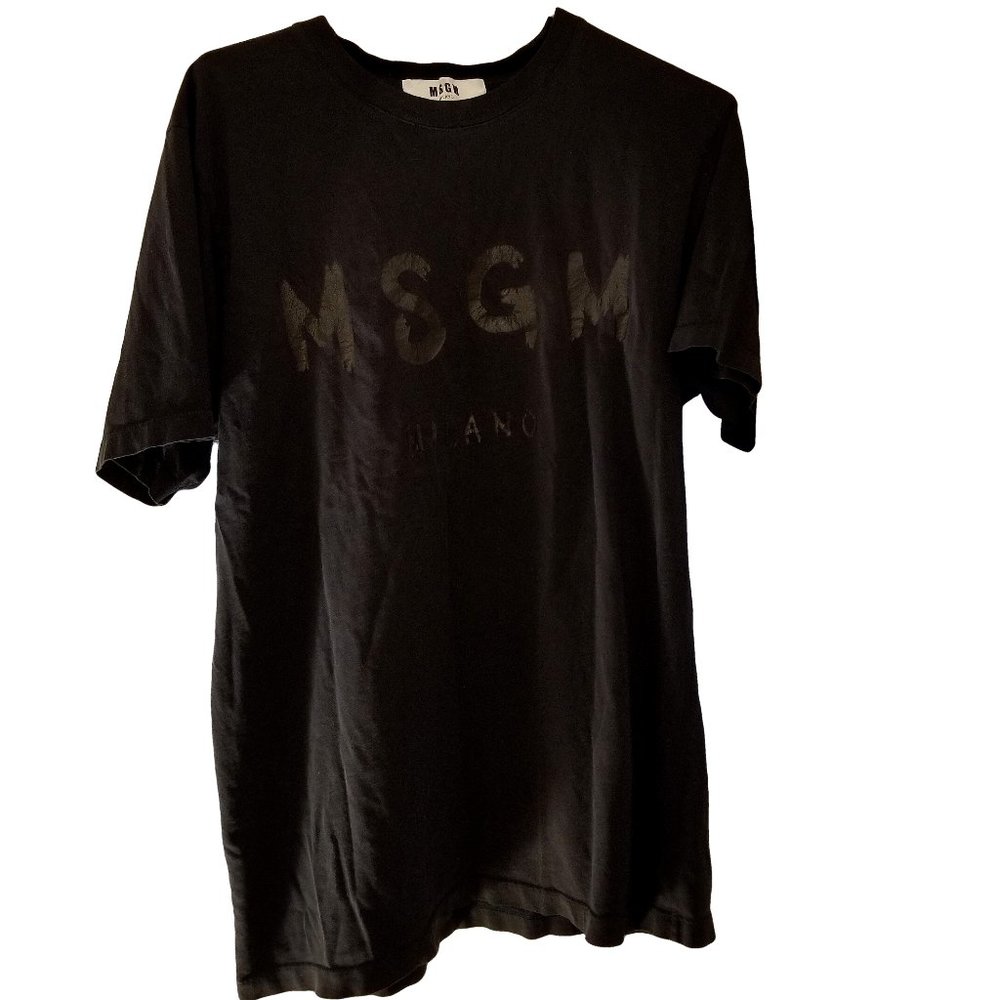MSGM Black Logo Tee